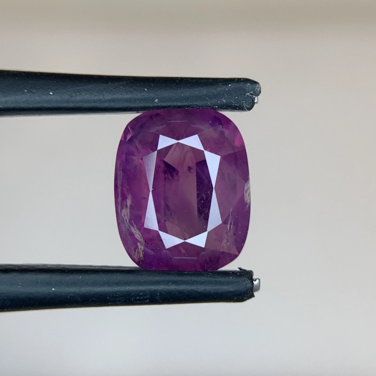 3.21ct Natural Purple Kashmir Sapphire Cushion Shape — view 7